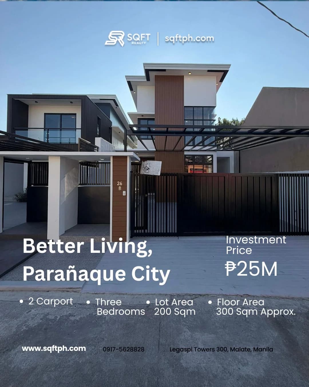 Brand New Modern House & Lot For Sale in Better Living Subd., Parañaque City